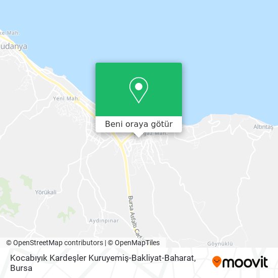 Kocabıyık Kardeşler Kuruyemiş-Bakliyat-Baharat harita