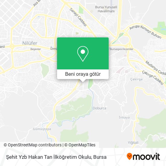 Şehit Yzb Hakan Tan İlköğretim Okulu harita