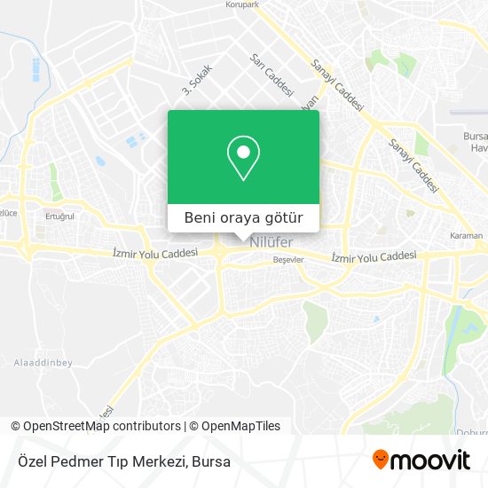 Özel Pedmer Tıp Merkezi harita