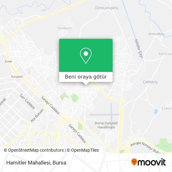 Hamitler Mahallesi harita