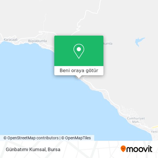 Günbatımı Kumsal harita