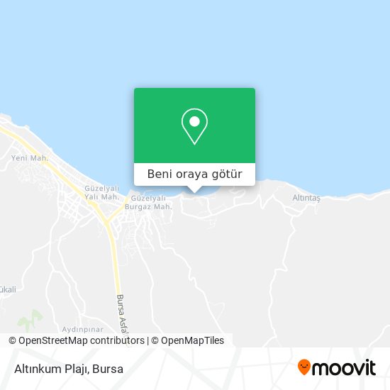 Altınkum Plajı harita