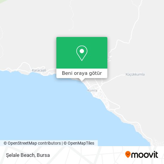 Şelale Beach harita