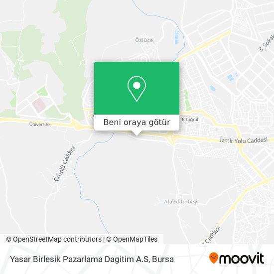 Yasar Birlesik Pazarlama Dagitim A.S harita