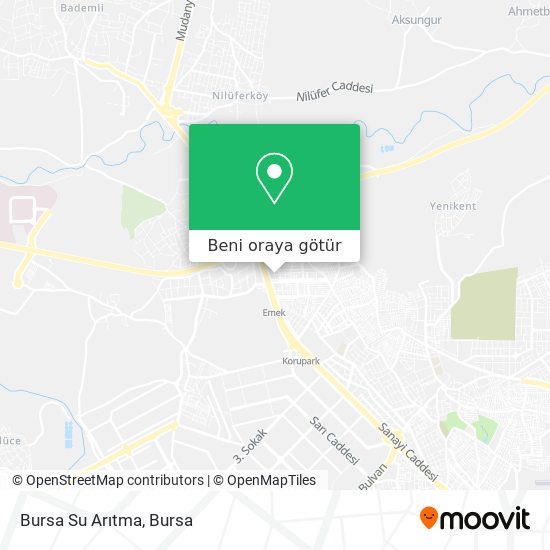 Bursa Su Arıtma harita