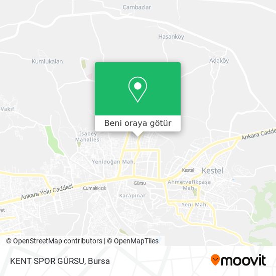 KENT SPOR GÜRSU harita