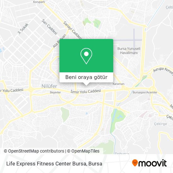 Life Express Fitness Center Bursa harita