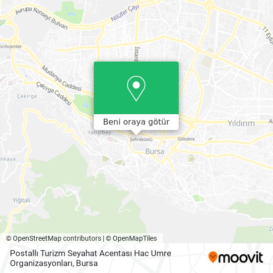 Postallı Turizm Seyahat Acentası Hac Umre Organizasyonları harita