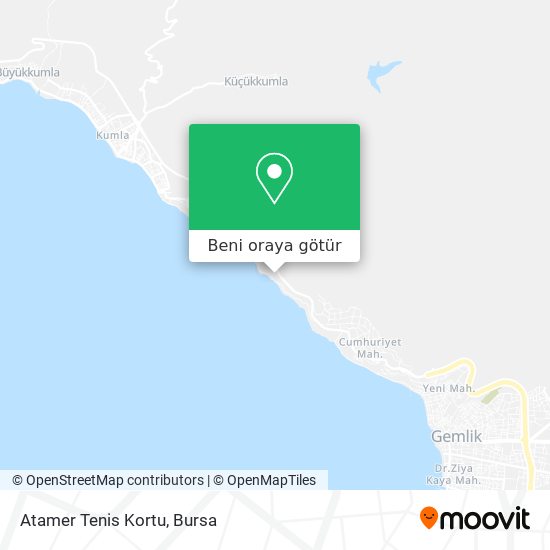 Atamer Tenis Kortu harita