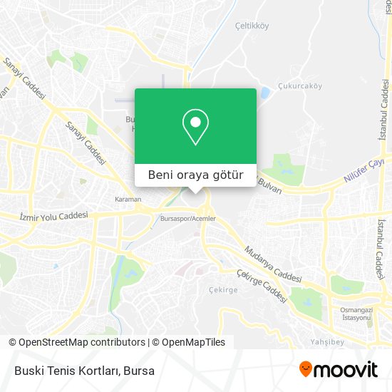 Buski Tenis Kortları harita