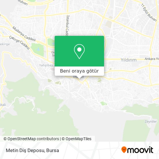 Metin Diş Deposu harita