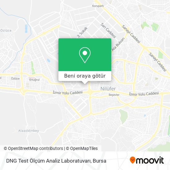 DNG Test Ölçüm Analiz Laboratuvarı harita