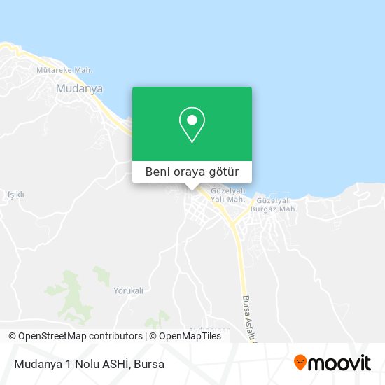 Mudanya 1 Nolu ASHİ harita