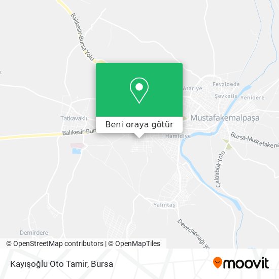 Kayışoğlu Oto Tamir harita