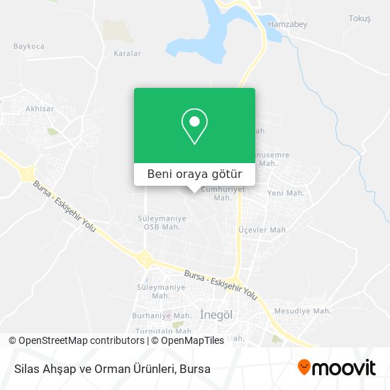 Silas Ahşap ve Orman Ürünleri harita