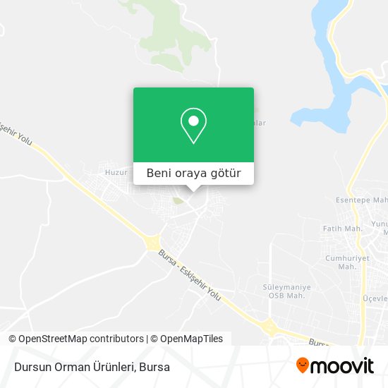 Dursun Orman Ürünleri harita
