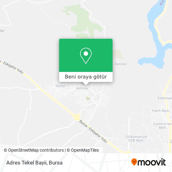 Adres Tekel Bayii harita