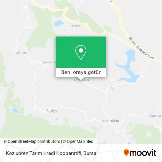 Kozluören Tarım Kredi Kooperatifi harita