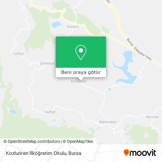 Kozluören İlköğretim Okulu harita