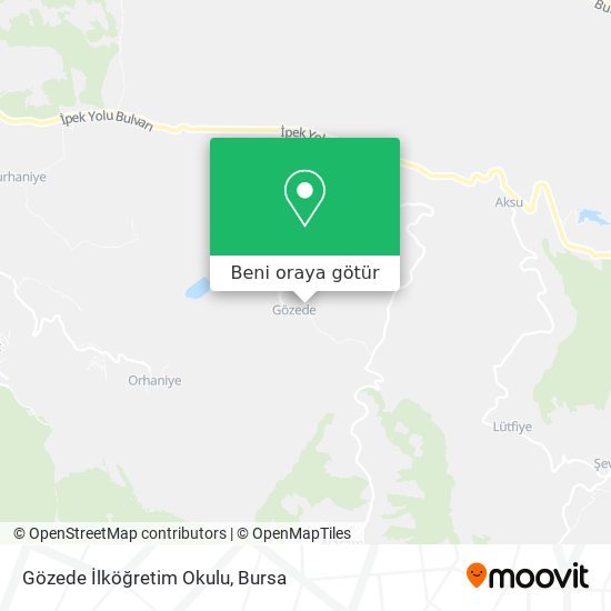 Gözede İlköğretim Okulu harita