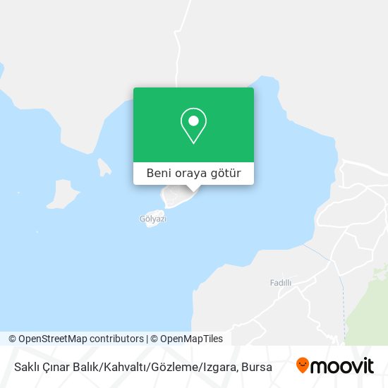 Saklı Çınar Balık / Kahvaltı / Gözleme / Izgara harita
