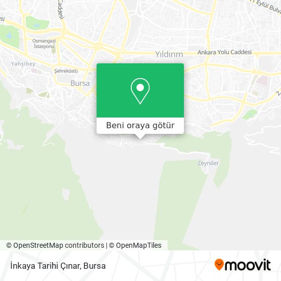 İnkaya Tarihi Çınar harita