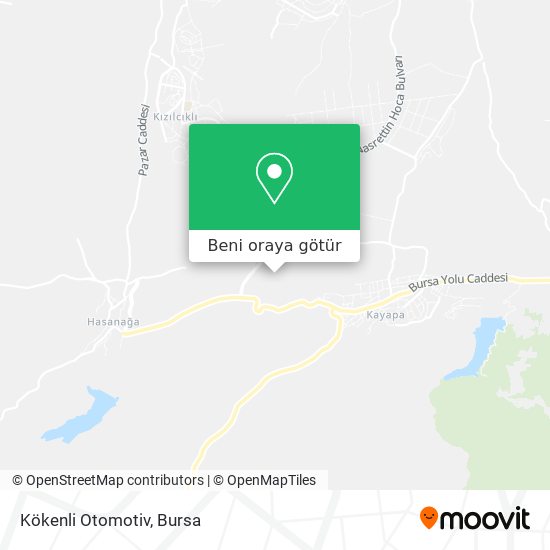 Kökenli Otomotiv harita