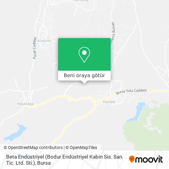 Beta Endüstriyel (Bodur Endüstriyel Kabin Sis. San. Tic. Ltd. Sti.) harita
