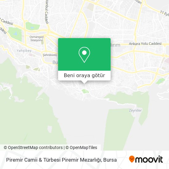 Piremir Camii & Türbesi Piremir Mezarlığı harita