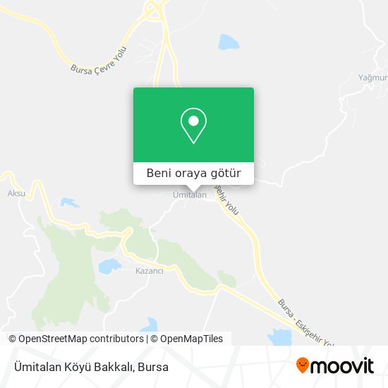 Ümitalan Köyü Bakkalı harita