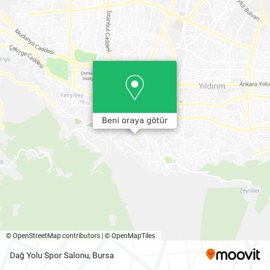 Dağ Yolu Spor Salonu harita