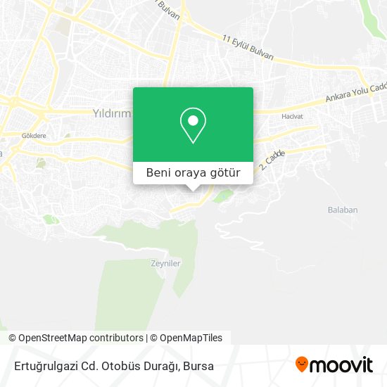 Ertuğrulgazi Cd. Otobüs Durağı harita