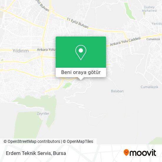 Erdem Teknik Servis harita