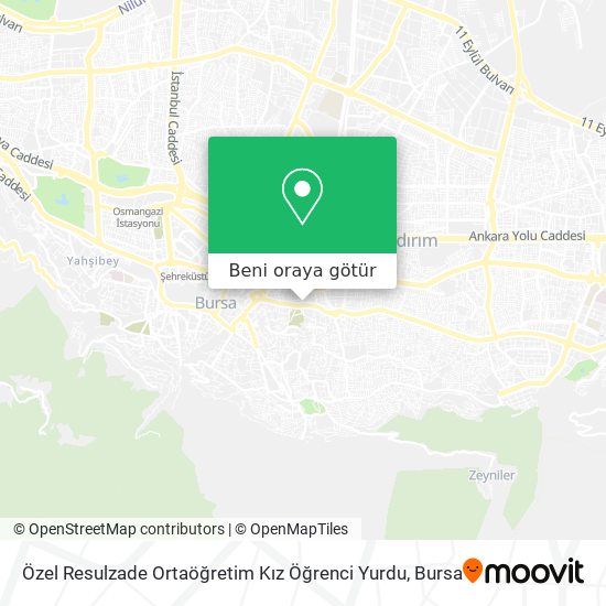 Özel Resulzade Ortaöğretim Kız Öğrenci Yurdu harita