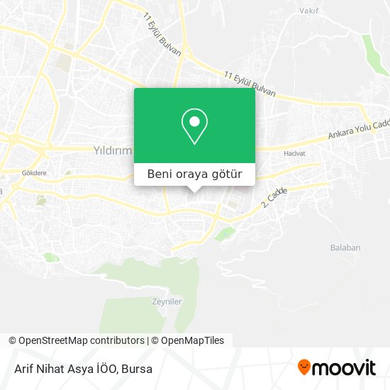 Arif Nihat Asya İÖO harita