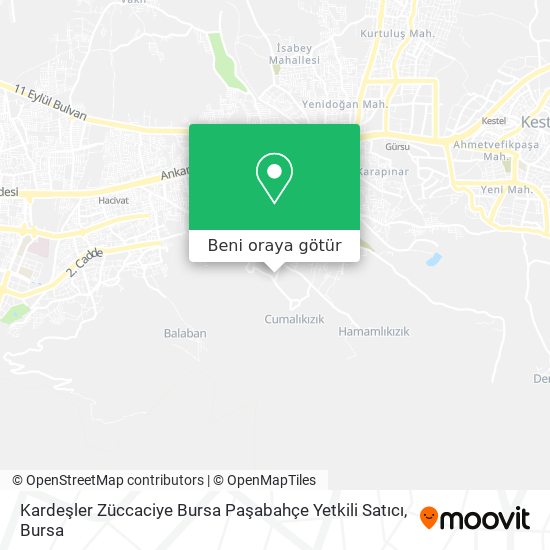 Kardeşler Züccaciye Bursa Paşabahçe Yetkili Satıcı harita