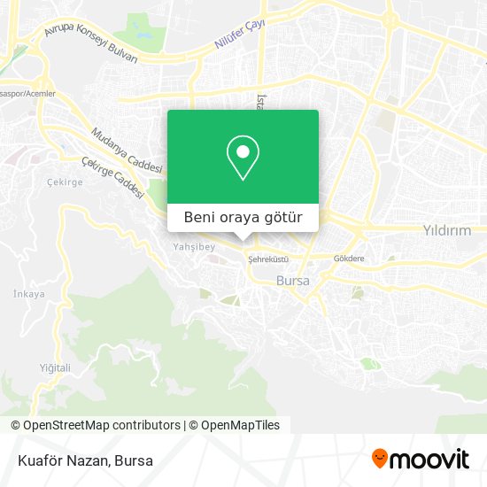 Kuaför Nazan harita
