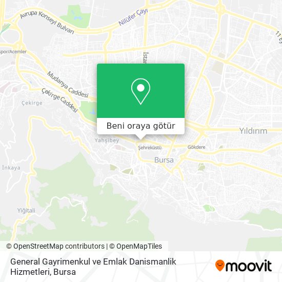General Gayrimenkul ve Emlak Danismanlik Hizmetleri harita