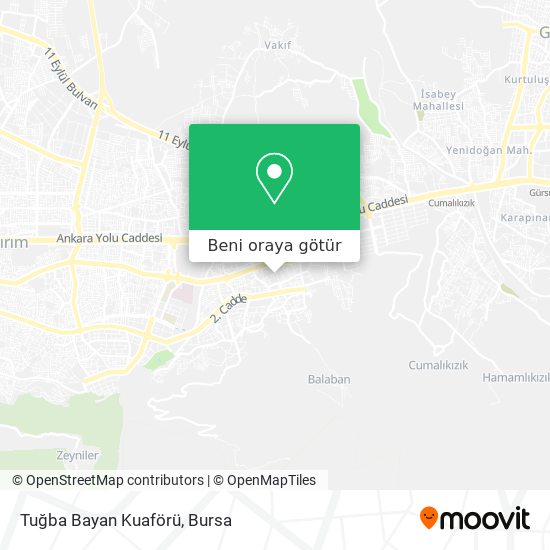 Tuğba Bayan Kuaförü harita