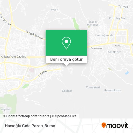 Hacıoğlu Gıda Pazarı harita