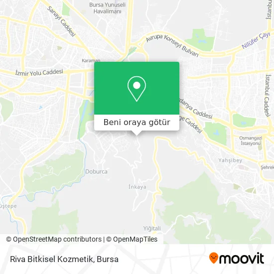 Riva Bitkisel Kozmetik harita