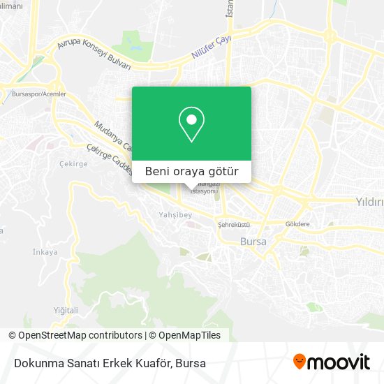 Dokunma Sanatı Erkek Kuaför harita