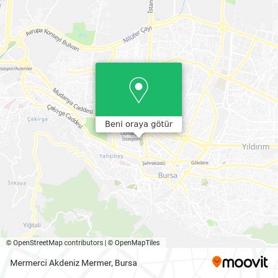 Mermerci Akdeniz Mermer harita