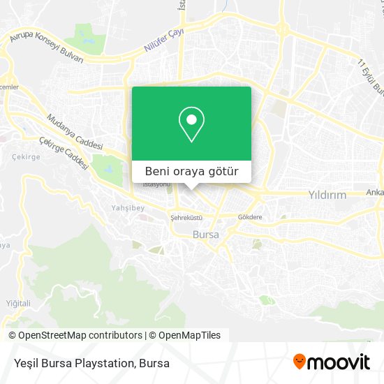 Yeşil Bursa Playstation harita