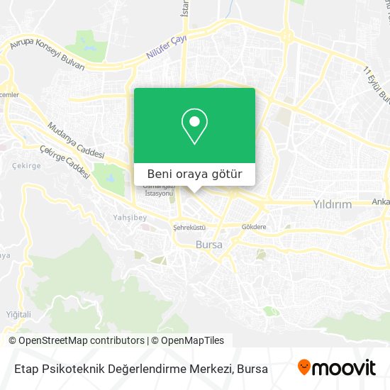 Etap Psikoteknik Değerlendirme Merkezi harita