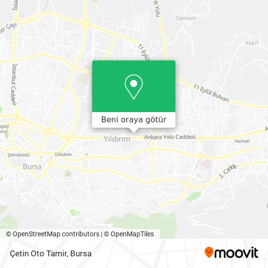 Çetin Oto Tamir harita
