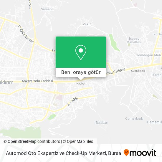 Automod Oto Ekspertiz ve Check-Up Merkezi harita