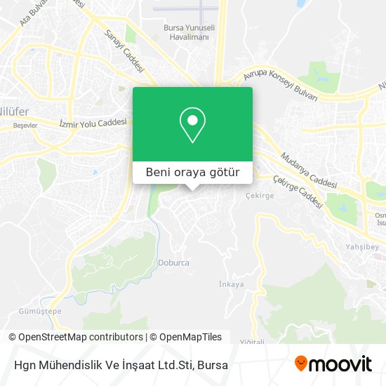 Hgn Mühendislik Ve İnşaat Ltd.Sti harita