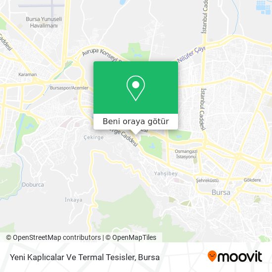 Yeni Kaplıcalar Ve Termal Tesisler harita