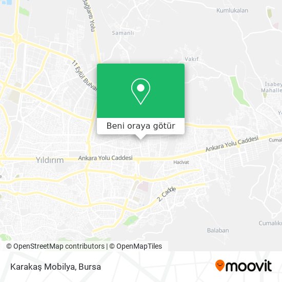 Karakaş Mobilya harita